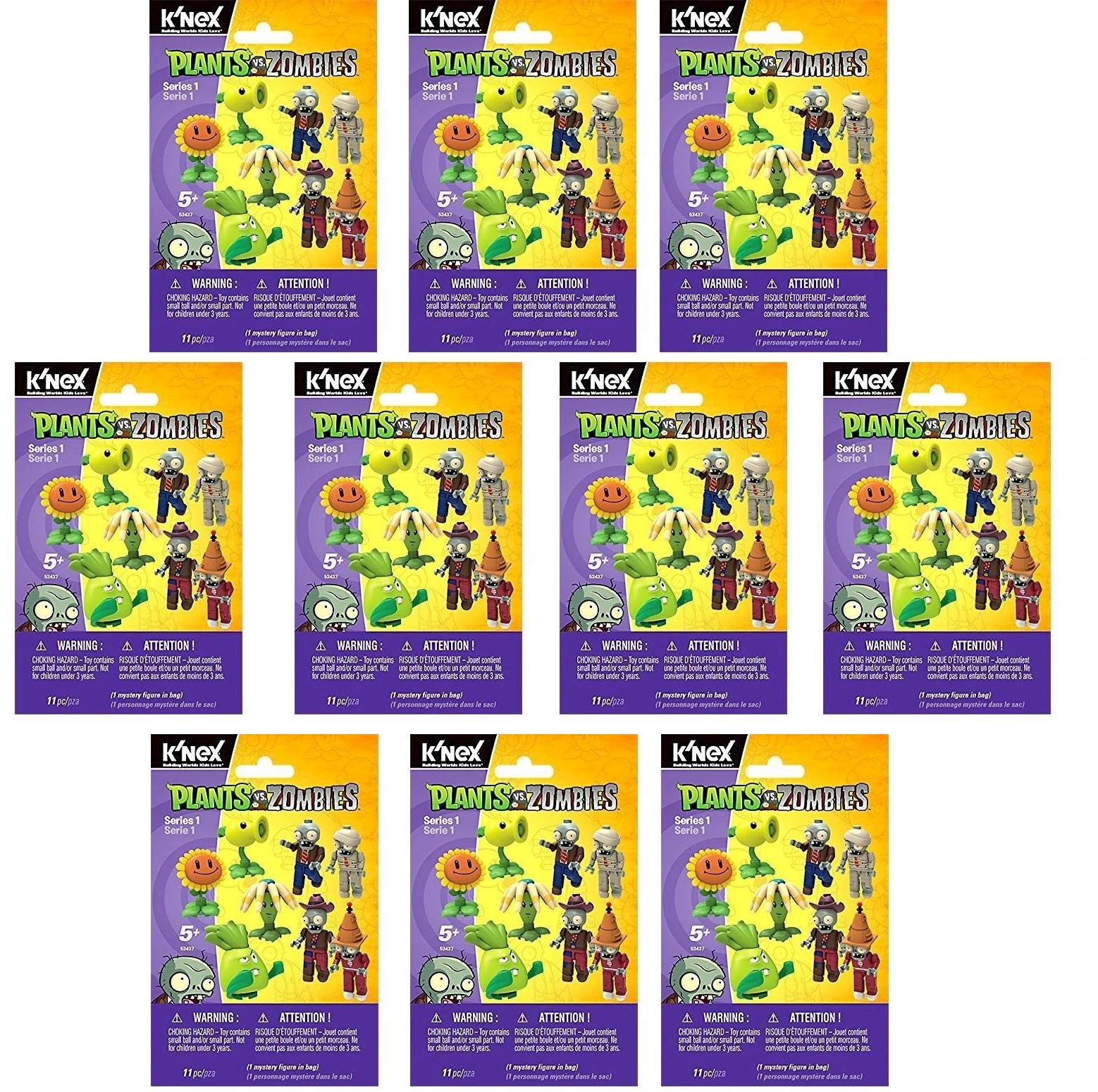 【BPW】NEMESIS 4冊セット+1 K'NEX Plants Vs Zombies Series 1 Blind Bag BUNDLE - 5 BLIND BAGS